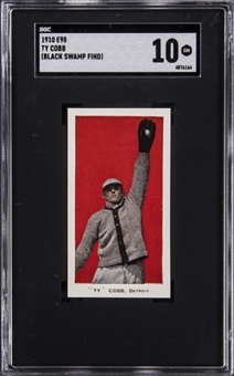 1910 E98 "Set of 30" Ty Cobb, Red – A "Black Swamp Find" Example! – SGC GEM MINT 10